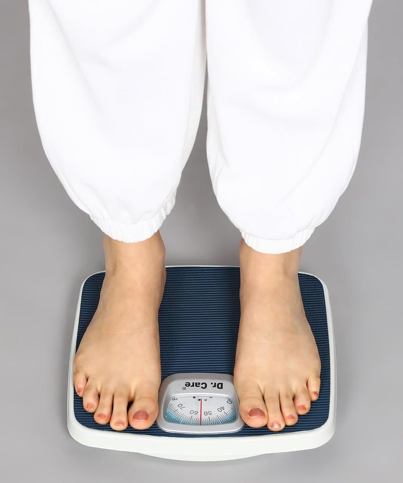 Dr. Care ميزان وزن ميكانيكي لجسم الإنسان بسعة قصوى 130 كجم، لون: أزرق - Image 2