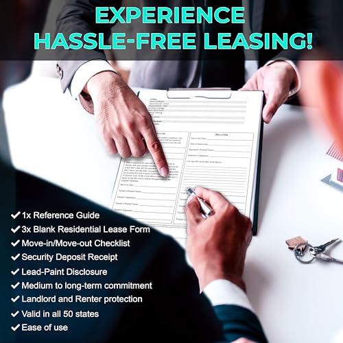 Zastic Comprehensive Residential Lease Agreement Forms: Includes 3 Blank Rental Forms & Reference Guide - Residential Rental Lease Agreements Forms for Rental Property Owners - Image 4