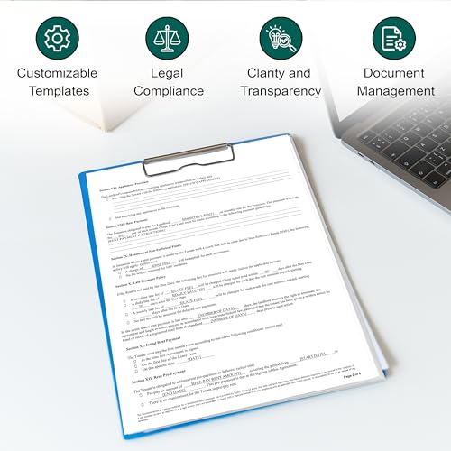 Zastic Comprehensive Residential Lease Agreement Forms: Includes 3 Blank Rental Forms & Reference Guide - Residential Rental Lease Agreements Forms for Rental Property Owners - Image 5