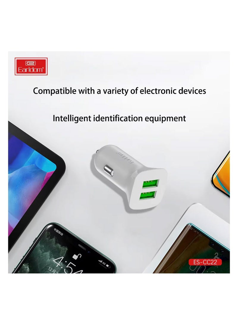 Earldom Earldom CC22 Dual Ports Car Charger – Compact High-Speed USB Adapter for All Vehicles - Image 2