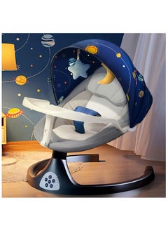 Piccasio Electric Baby Swing Cradle for Infants with 5 Swing Speeds, Soothing Vibrations, Music, Mosquito Net, Safety Belt, and Removable Toys, Baby Rocker for Newborns  - Image 1