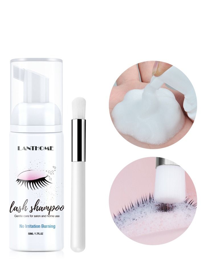 Lanthome Eyelash Shampoo Promotes Healthy Lash Growth and Longlasting 50ml - Image 3