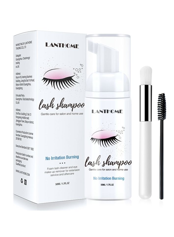 Lanthome Eyelash Shampoo Promotes Healthy Lash Growth and Longlasting 50ml - Image 1
