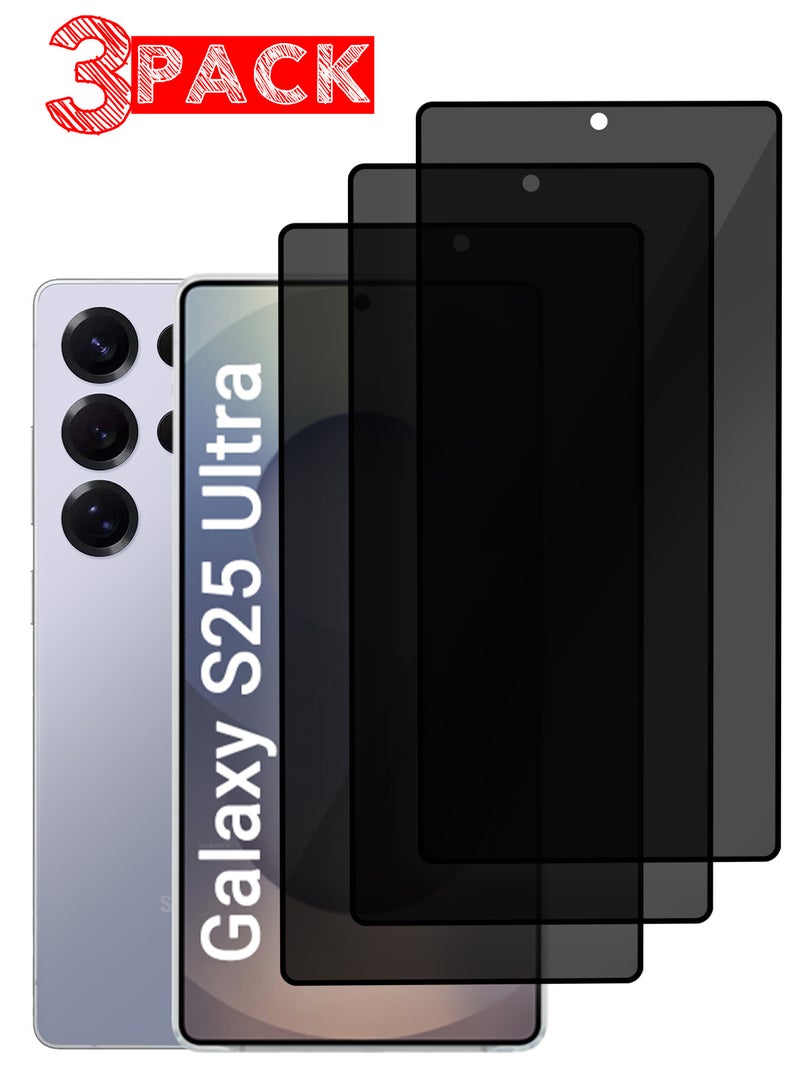 CATANES 3 PCS of Privacy Screen Protector for Samsung Galaxy S25 Ultra Anti-Bubble, Shock-Proof, High Durability - Image 1