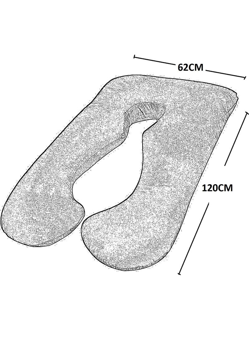 Sleep night U Shape Comfortable Pregnancy & Maternity Pillow By SLEEP NIGHT - Image 5