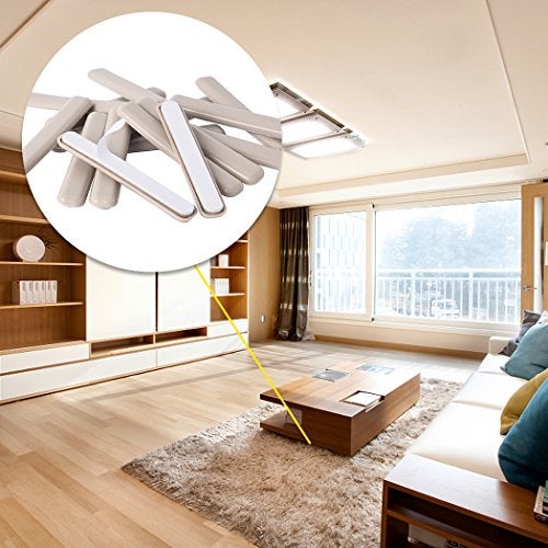 Ezprotekt 16 Pack Self-Stick Furniture Movers Sliders Strip for Carpet, 1/2 x 4 inch Rectangular Furniture Moving Pads, Self Adhesive Strip Sliders Gliders for Chair Table Desk Sofa Couch (Beige) - Image 5