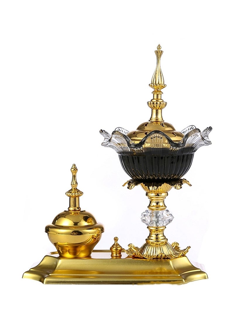 Incense burner two-piece set Middle Eastern crystal spice jar home decoration party home decoration - Image 1