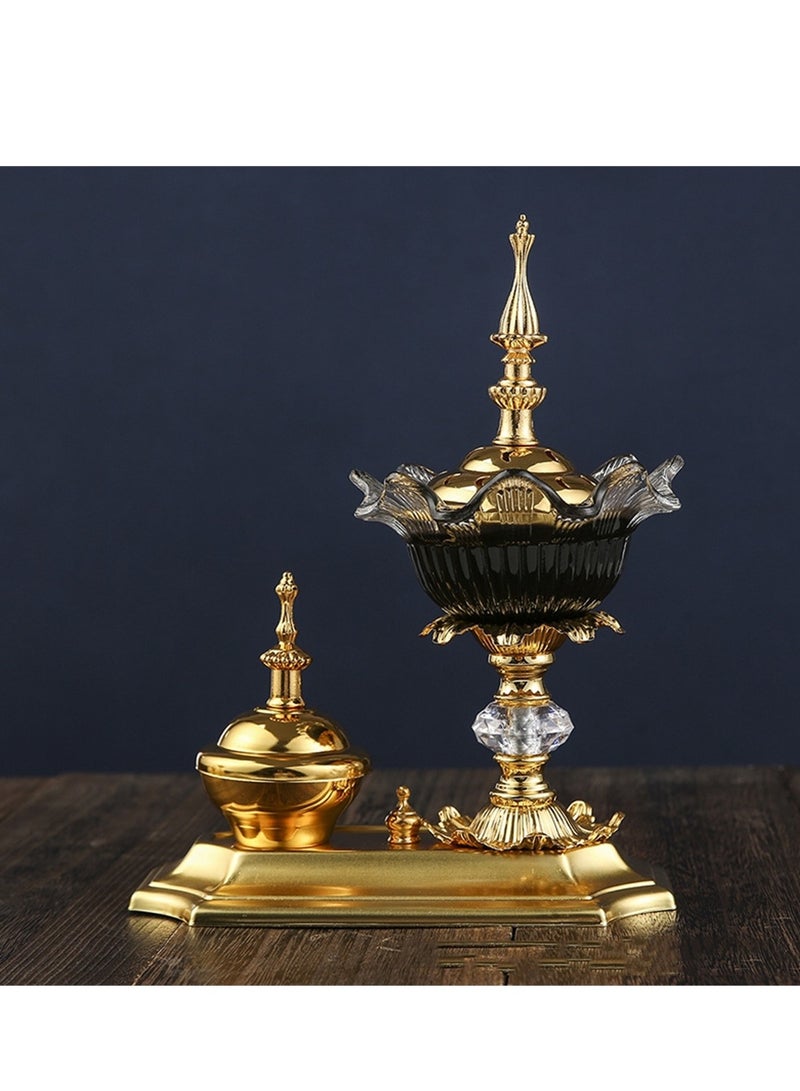 Incense burner two-piece set Middle Eastern crystal spice jar home decoration party home decoration - Image 2