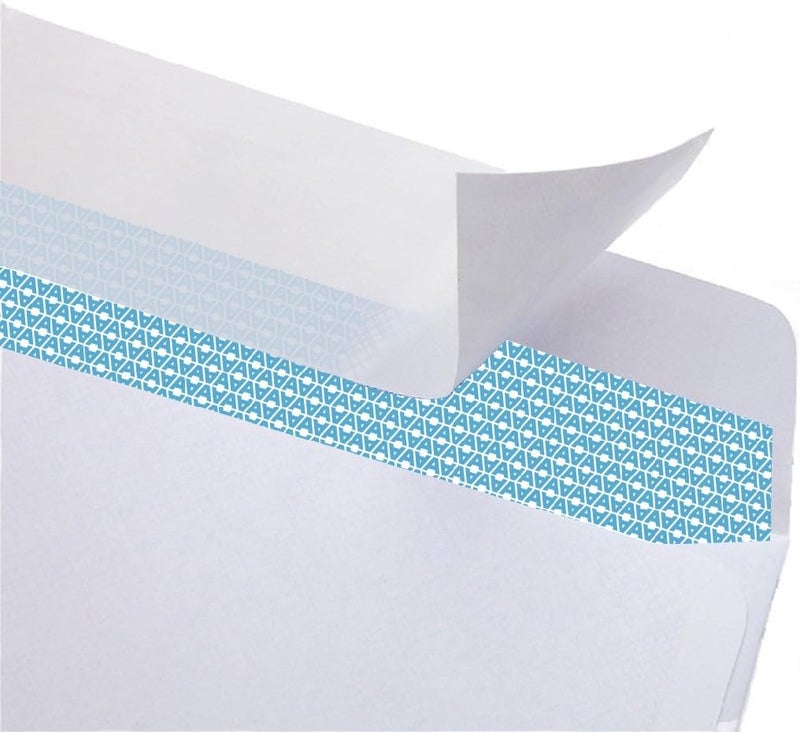 Aimoh 500#10 Security Self Seal Envelopes, Windowless, Premium Security Tint Pattern, Ultra Strong Quick Seal Closure, EnveGuard, Size 4-1/8 x 9-1/2", White, 24LB, 500 Count(34010) - Image 4