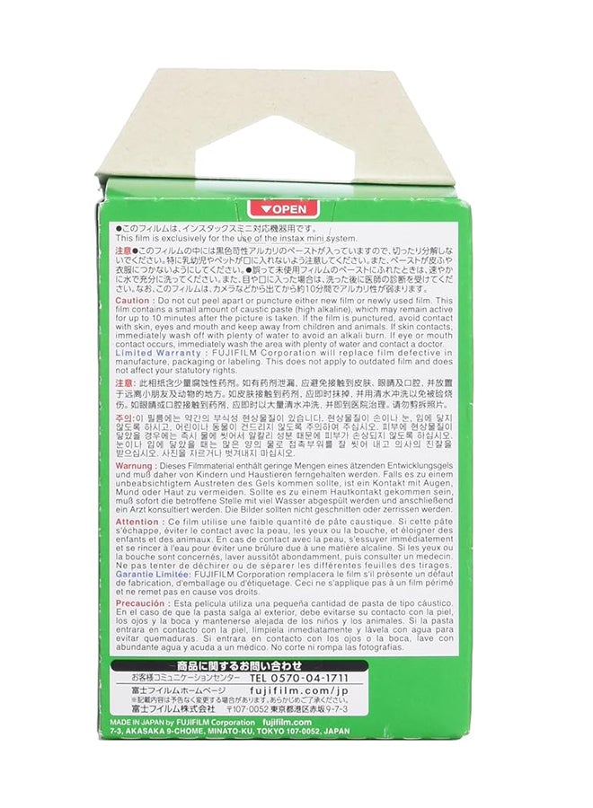 FUJIFILM 20-Sheet Instax Film Photo Paper White - Image 2