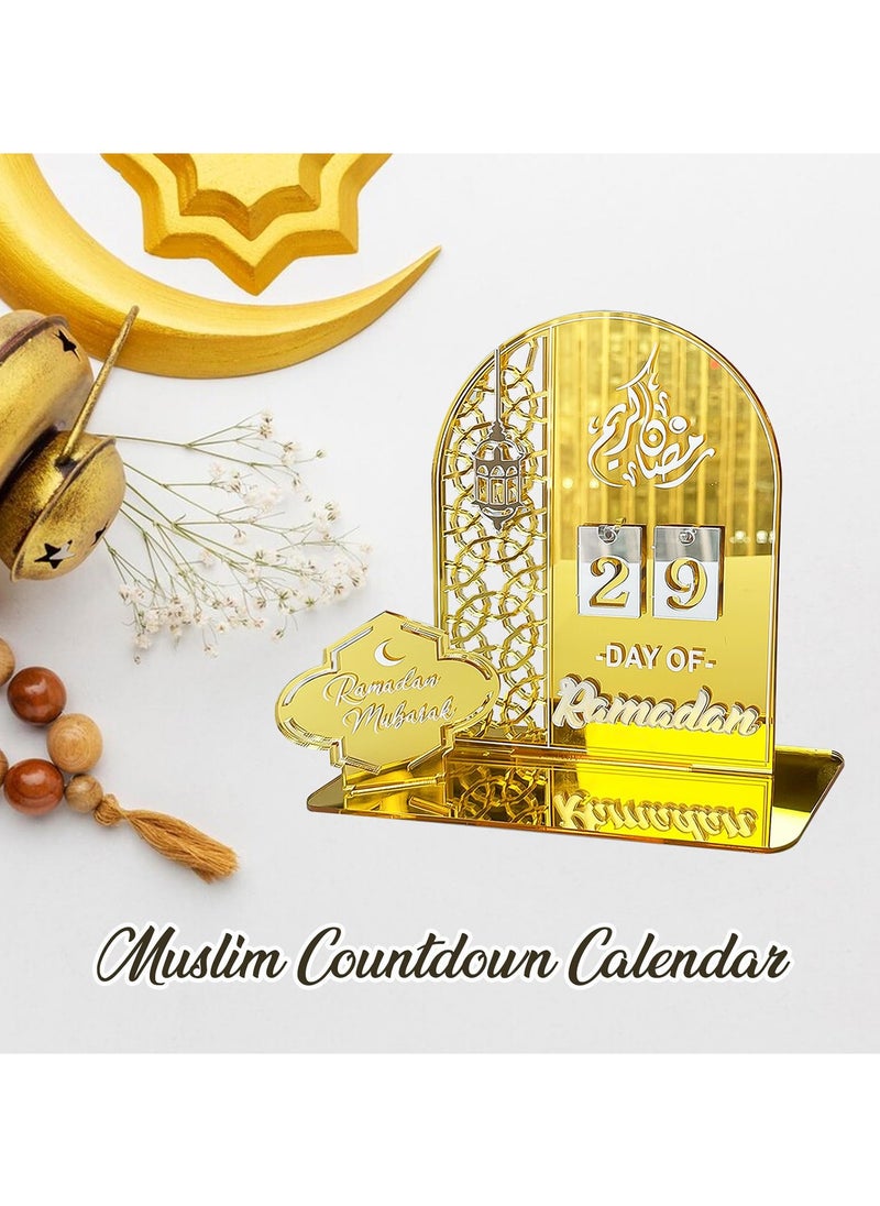 تقويم مجيء رمضان، تقويم العد التنازلي لعيد مبارك من الأكريليك للديكور، 30 يومًا حتى العيد، هدية رمضان للأطفال، زينة رمضان المنزلية - pzsku/Z3E038534E705C01EFC2BZ/45/_/1739244343/c1bede33-393e-4dfb-ae2f-648d60f23862