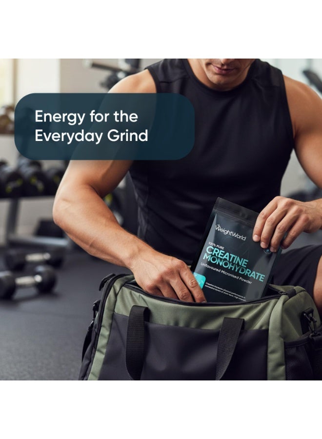 WeightWorld Creatine Monohydrate Powder 500g - 165 Servings - 200 Mesh Micronised Creatine Powder - 5+ Months Supply - Unflavoured, Vegan-Friendly, & Easy to Mix - Scoop Included - for Both Men & Women - Image 3