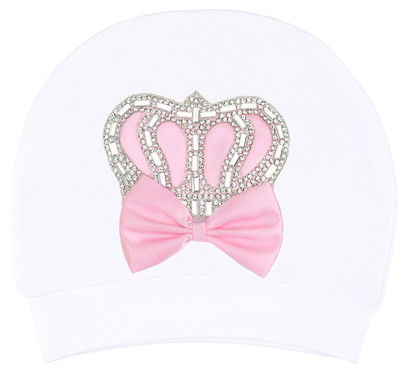 Lilax Baby Girl Newborn Crown Jewels Layette 4 Piece Gift Set 0-3 Months Pink - Image 4