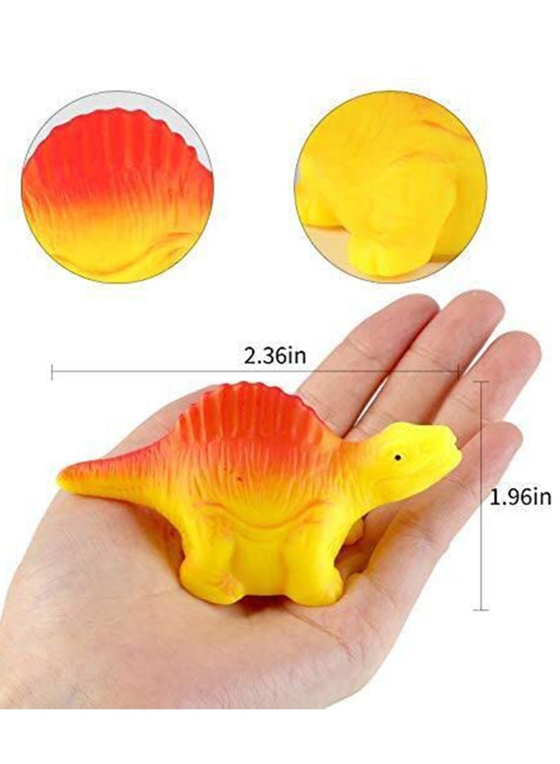 دوركو 6 حزم الإضاءة العائمة ديناصور حمام لعب مجموعة ، وميض لون تغيير الضوء في الماء ، الأطفال الرضع الأطفال طفل طفل ما قبل المدرسة حوض استحمام يونيكورن حمام لعبة - Image 3