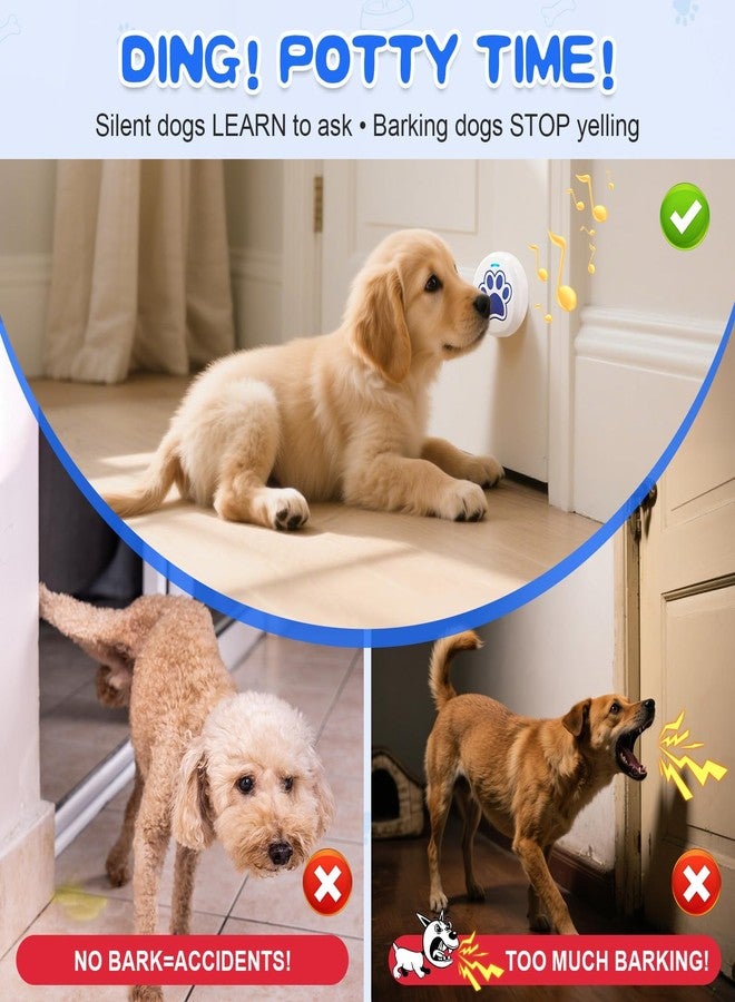 ChunHee Dog Training Bells for Door - Dog Door Bell for with 28 Custom Sounds | Dog Bell for Door Potty Training | Chew-Proof & Adjustable Volume (0-115dB) | Teach Puppies to Signal to Go Outside - Image 4