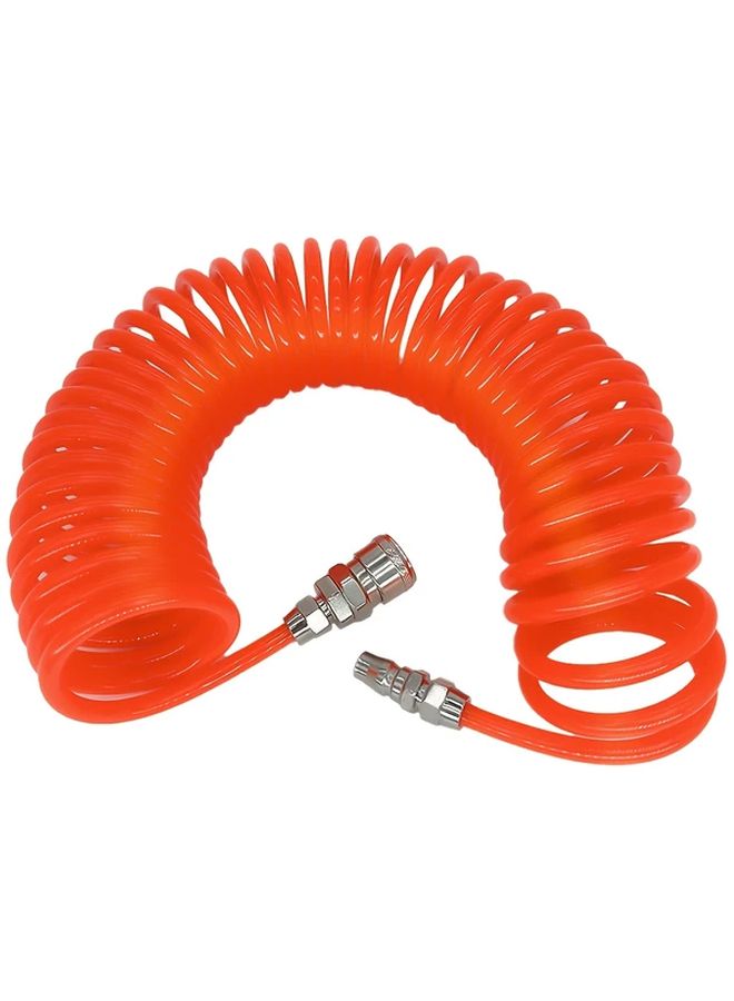 Flexible Spiral PU Air Hose 8x5mm High Pressure Anti Recoil Quick Connector 6m 236.22in - Image 2