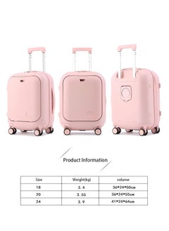 Skycare Skycare Carry On Luggage - Durable Hardside Suitcases with Front Laptop Pocket, Aluminum Frame, and TSA Lock - Available in 18"/20"/24"  - Image 3