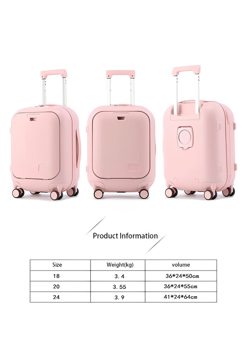 Skycare Skycare Carry On Luggage - Durable Hardside Suitcases with Front Laptop Pocket, Aluminum Frame, and TSA Lock - Available in 18"/20"/24"  - Image 3