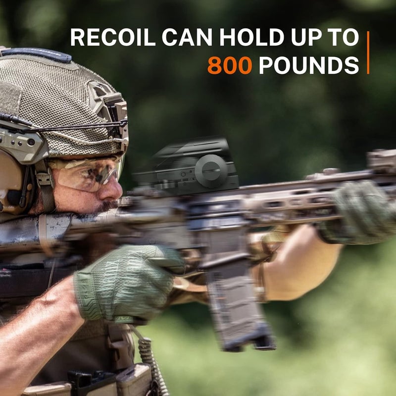 EZshoot Reflex Sight with 4 Reticles Red Dot Sight, Reflex Holographic Optic Scope with 20mm Rail Mount ，Absolute Co-Witness - Image 5