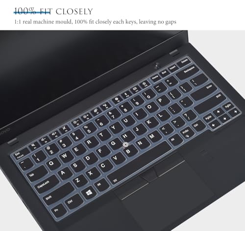 CASEDAO غطاء لوحة مفاتيح لجهاز Lenovo Thinkpad X1 Carbon 5/6/7 2019 2018 / ThinkPad X1 Yoga 14 2018 2017 / Thinkpad A475 L460 L470 T460 T460p T460s T470 T470p T470s T480 T480S - Image 3