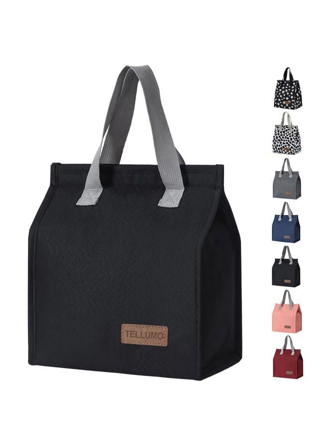 TELLUMO Lunch bag, Insulated Lunch Bag for Women Men Large Lunch Box Container Reusable Leakproof Tote for Office, Work, School, Beach or Travel (Dark) - Image 1