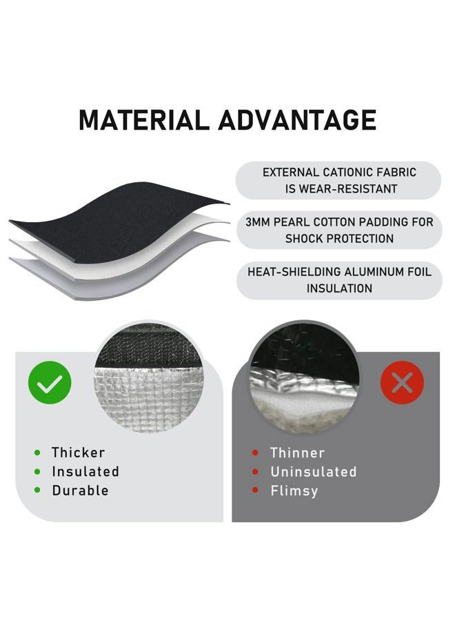 TELLUMO Lunch bag, Insulated Lunch Bag for Women Men Large Lunch Box Container Reusable Leakproof Tote for Office, Work, School, Beach or Travel (Dark) - Image 3