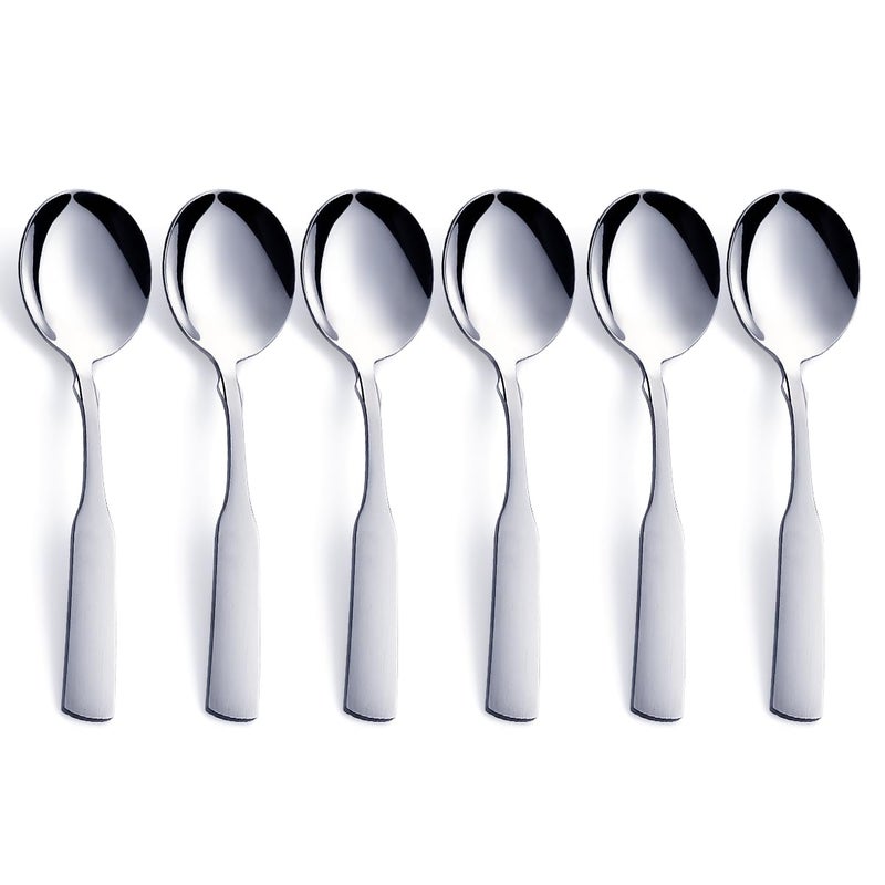 FULLYWARE Stainless Steel 61 Heavy Duty Round Spoons Dinner  Table Spoon Set 6Piece