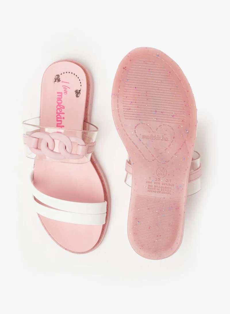 MOLEKINHA Slip-On Sandals for Girls – Comfortable Casual Sandals for Kids | Easy Wear Summer Shoes | Lightweight Footwear for Daily Wear, School, Travel & Outdoor Fun | Stylish Open-Toe Design
