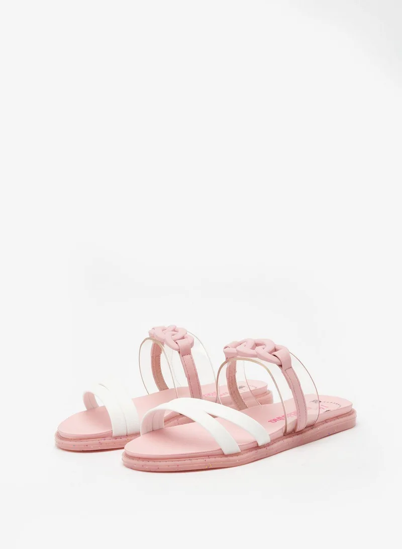MOLEKINHA Slip-On Sandals for Girls – Comfortable Casual Sandals for Kids | Easy Wear Summer Shoes | Lightweight Footwear for Daily Wear, School, Travel & Outdoor Fun | Stylish Open-Toe Design