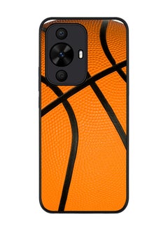 Stylizedd Rugged Black edge case for Huawei nova 12s / Huawei nova 11/ Huawei nova 12 Lite 4G, Slim fit Case Flexible Anti Drop TPU Gel Thin Cover - Basketball  - Image 1