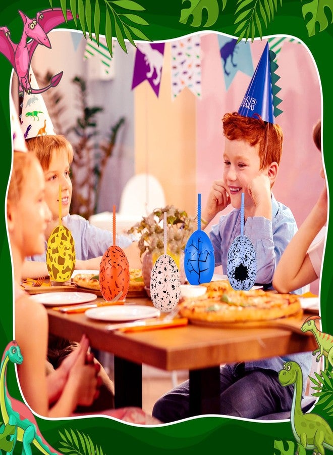 Maxcheck 12 Pcs Kids Dinosaur Party Favor Cups with Lids and Straws,10 oz Egg Dinosaur Cups for Birthday Party Decorations Dinosaur Theme Party Supplies for Boys Girls - Image 5