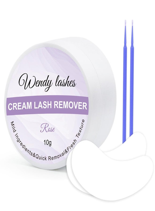 WENDY LASHES Lash Remover for Lash Extensions Low Irritation 10g Cream Glue-Remover Professional Fast Sensitive Skin Dissolution Lash Extension Remover By WENDY LASHES（Rose,10g） - Image 1