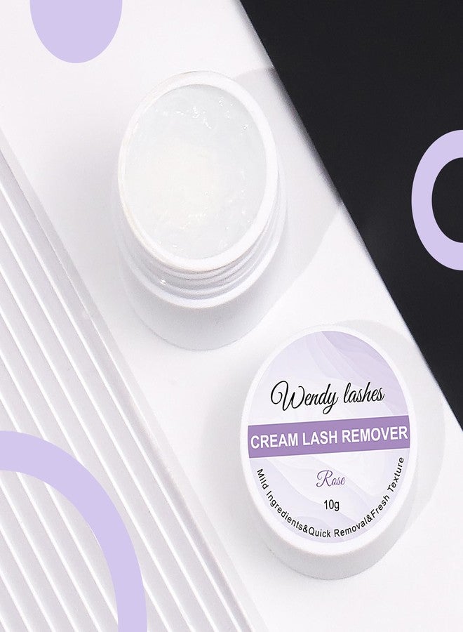 WENDY LASHES Lash Remover for Lash Extensions Low Irritation 10g Cream Glue-Remover Professional Fast Sensitive Skin Dissolution Lash Extension Remover By WENDY LASHES（Rose,10g） - Image 5