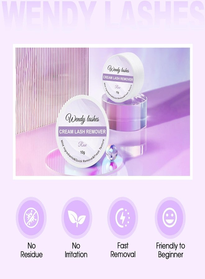 WENDY LASHES Lash Remover for Lash Extensions Low Irritation 10g Cream Glue-Remover Professional Fast Sensitive Skin Dissolution Lash Extension Remover By WENDY LASHES（Rose,10g） - Image 4