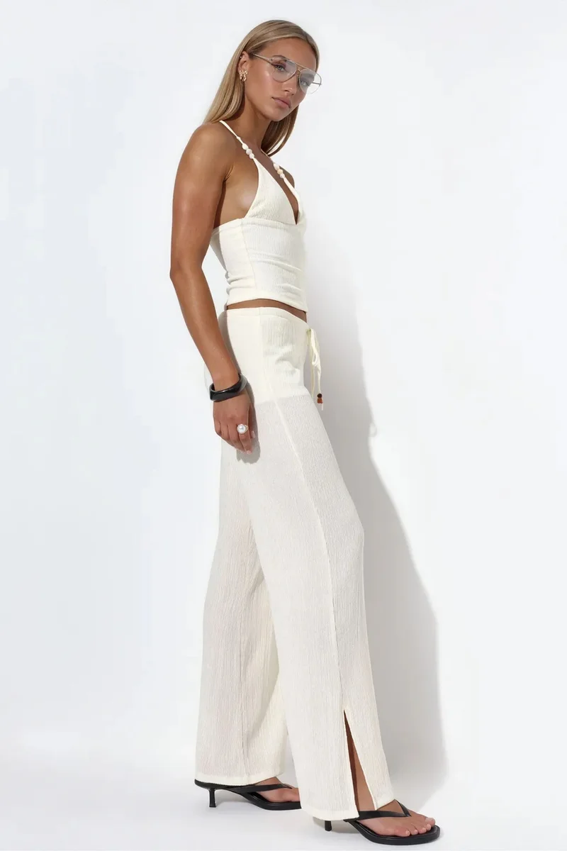BUSEM Women's Straight-leg Crepe Trousers