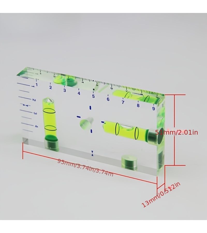 Transparent T Type Level 90mm Magnetic Base Plumbing Electric - Image 4