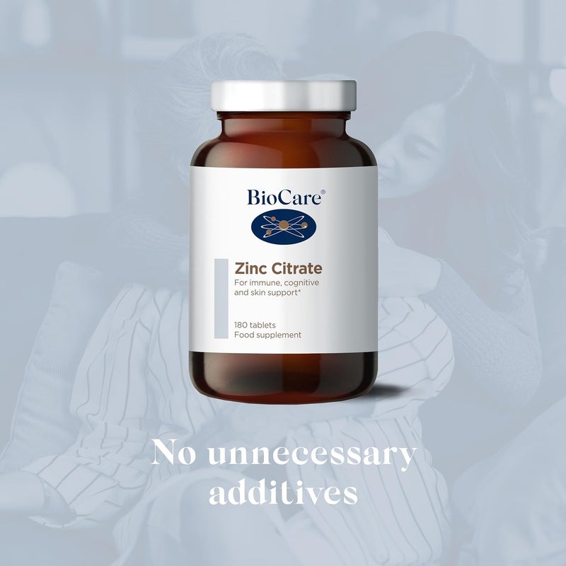 BioCare Zinc Citrate for Immune Skin Support 180 Tablets - Image 3