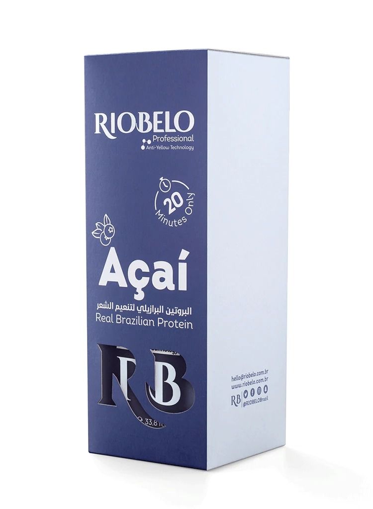 RIOBELO Hair Protein, Açaí Protein Treatment for Hair, Brazilian Protein Hair for Blond & Dyed Hair by RIOBELO Professional Real - 1L - Image 2