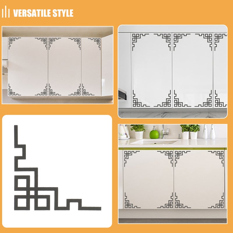 10pcs Mirror Wall Corner Stickers: Decorative Mirror Decals For Living Room Background Wall - Home Decor Accessories - Image 2