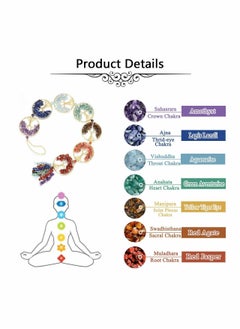 Y&D 7 Chakra Tree Of Life Crystal Hanging, Natural Reiki Healing Gemstone Hanging for Home Office Decoration, Car Housewarming Gift, Party Decor  - Image 2
