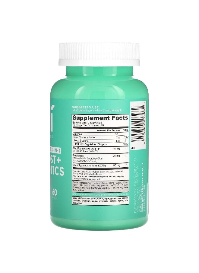 Goli Nutrition Goli Nutrition, Pre+Post+Probiotics, 60 Gummies  - Image 2