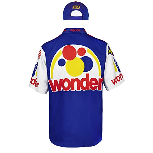 Qosivfey Mens Talladega Nights Ricky Bobby Shirt Halloween Racing Costume with Hat(My2021173-4,XL) - Image 4