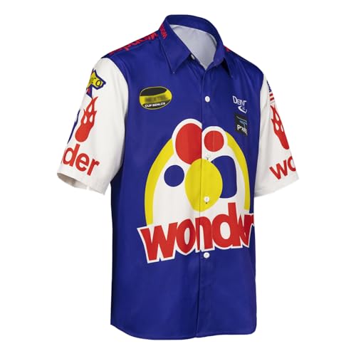 Qosivfey Mens Talladega Nights Ricky Bobby Shirt Halloween Racing Costume with Hat(My2021173-4,XL) - Image 5