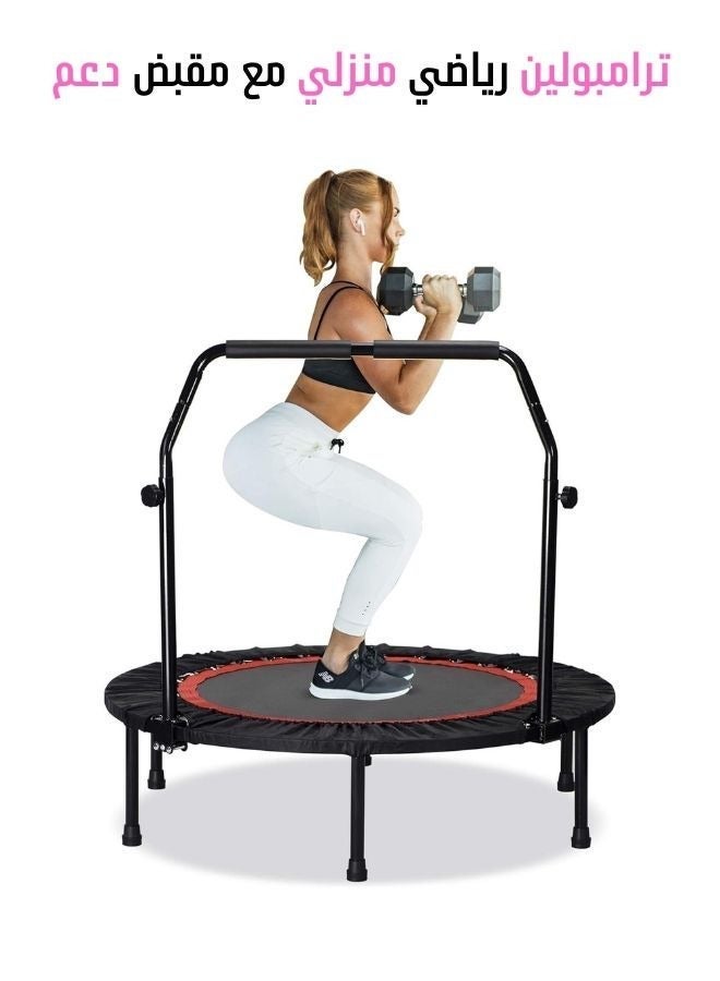 Home Exercise Trampoline with Support Handle Cardio and Muscle Strengthening Exercises Suitable for Men and Women - Image 1