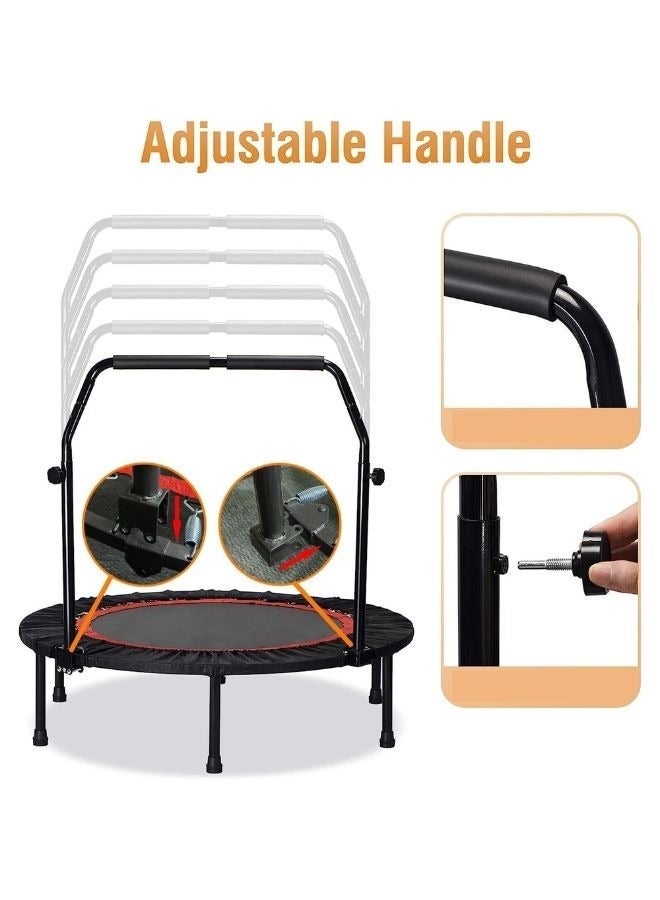 Home Exercise Trampoline with Support Handle Cardio and Muscle Strengthening Exercises Suitable for Men and Women - Image 3