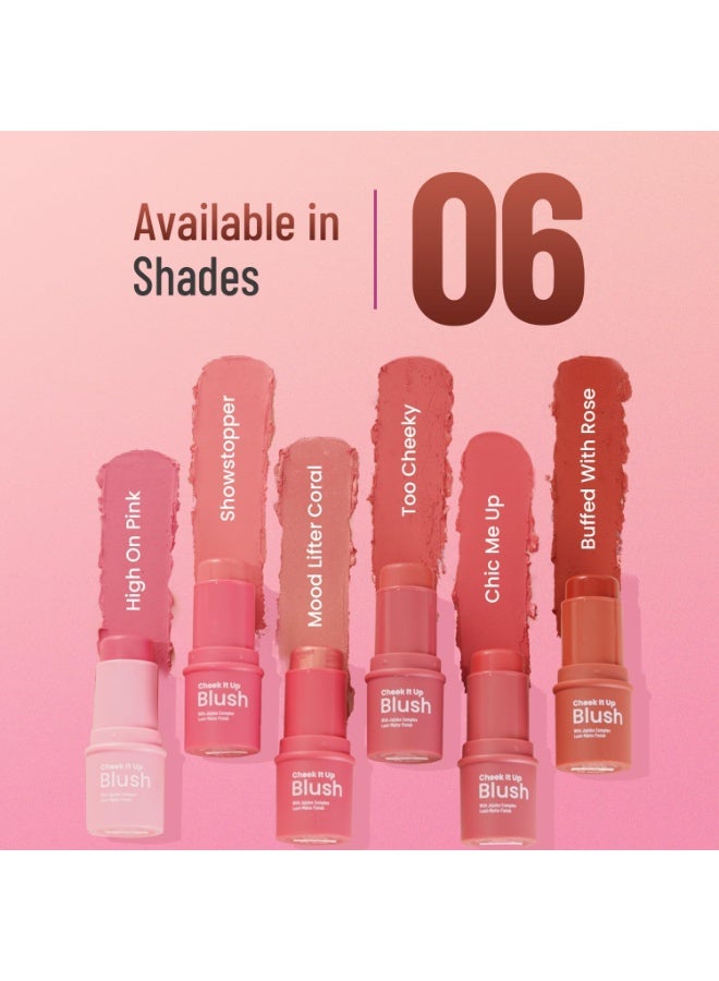 Swiss Beauty Cheek It Up Blush for Cheeks|Lumi-Matte Finish | Lightweight | Easily Blendable | With Jojoba Oil | Shade - High on Pink, 8g - Image 5