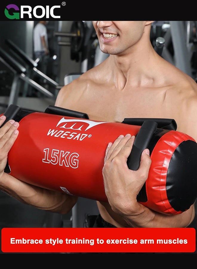 GROIC Sports Workout Sandbag, Aqua Bags for Workout,Sandbag Weight Set for Home Gym,Intensive Core Muscles Fitness, Strength Training with Strategic Handle Placement,Portable Exercise Fitness Equipment - Image 3