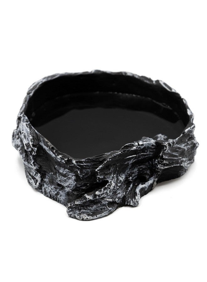 Pangea Pangea Medium Rock Food & Water Bowl Black  - Image 1
