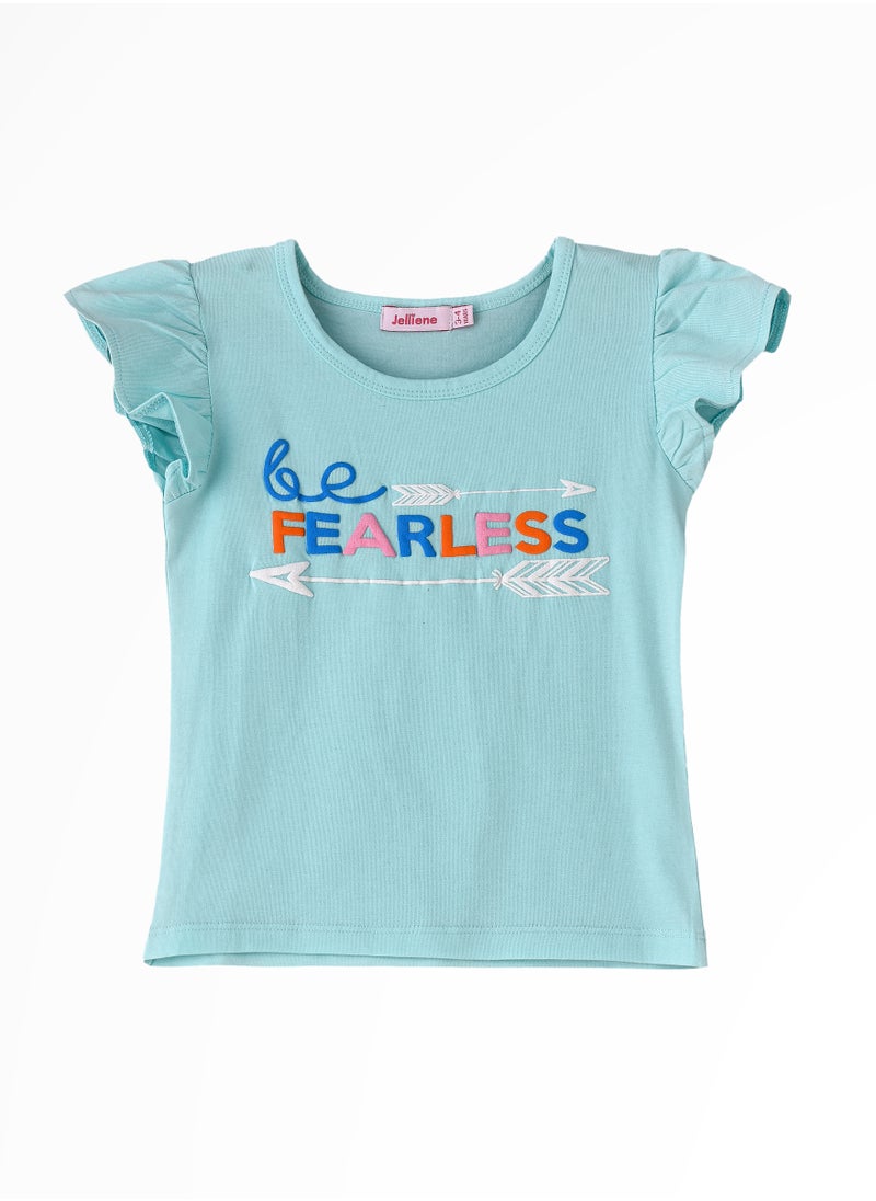 Jelliene Sunshine Squad: Girls' Comfy Cotton Tees Playful Prints & Summer Fun  - Image 1