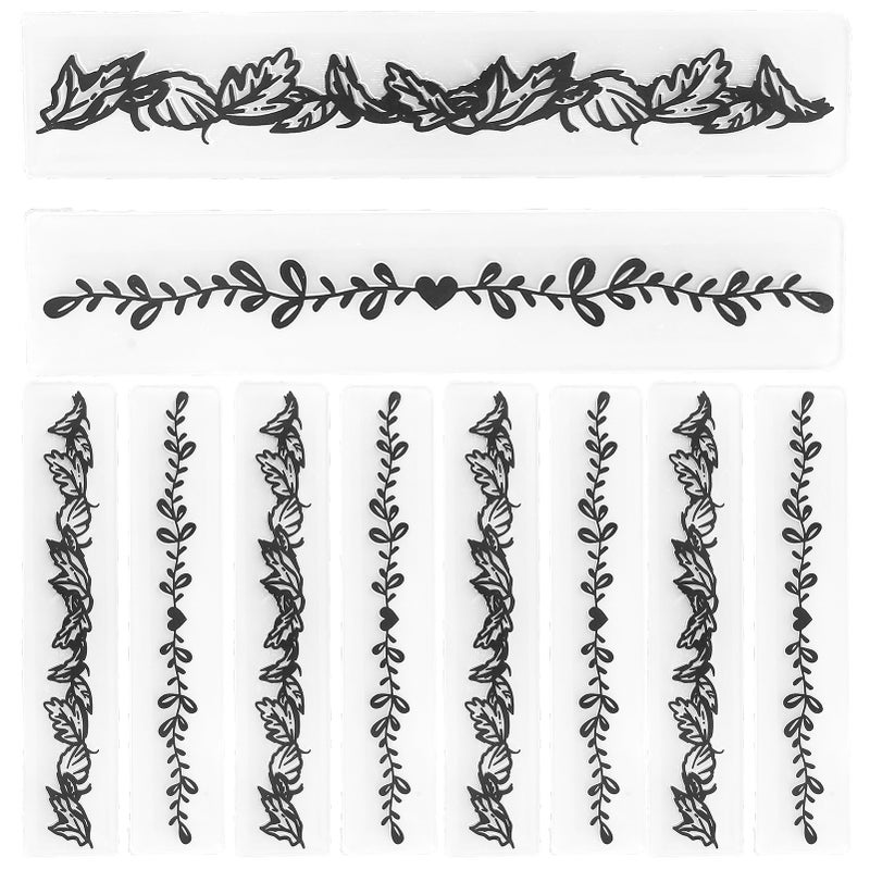 10Pcs Plastic Embossing Folders Embossed Template DIY Card Making Scrapbooking Paper Craft Tool - Image 1